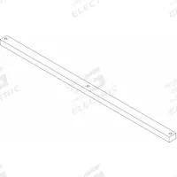 Cross Member: 10 ft Overall Lg, 10 ft Overall Wd, 2 in Overall Ht, Steel, Pearl White, 11 Gauge (MPN GRTUB2X3X120-H). Key specifications — Material: Steel; Brand: INSTOCK.