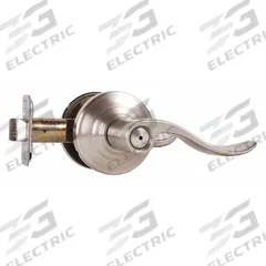 SCHLAGE RESIDENTIAL Door Lockset: Privacy Lever Locksets, Nickel (MPN F40 ACC 619 AND). Key specifications — Ligature Resistance: Not Ligature-Resistant; Brand: SCHLAGE RESIDENTIAL; Lockset Function ANSI Code: F76; Visual Indicator Message: No Message; Lockset Style: Accent; ADA Compliant: No; Finish: Satin Nickel-Plated, Clear Coated : Brass.