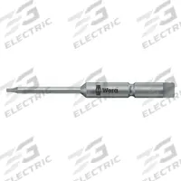 WERA Power Bit: Power Bit, T3 Bit Size, Imperial, Torx® Head, TX 3x44 Bit Industry Size, Std, Power (MPN 05135222001). Key specifications — attr1119738: Halfmoon; attr1119735: Imperial; attr1119740: Standard; attr1119734: S2 Steel; attr1119737: Power Bit; attr1119741: WERA.