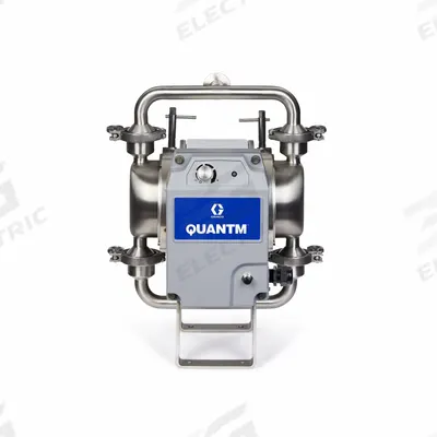 GRACO Electric Diaphragm Pump: CF8M Stainless Steel Body, Single Phase, 100-120V AC - FDA-Compliant EODD Pumps