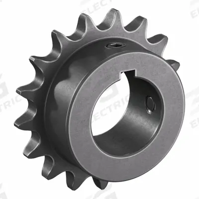 TSUBAKI Single Strand Sprocket: 40, For 1/2 in Chain Pitch, 1 1/4 in Bore Dia, 17 Teeth - Size 40 Fixed-Bore Roller Chain Sprockets