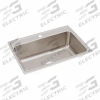JUST MANUFACTURING Bowl Drop-In Sink: 31 in Overall Lg, 21 1/4 in Overall Wd, 10 1/8 in Bowl Dp (MPN SLX2133A2-J). Key specifications — Brand: JUST MANUFACTURING; Color Family: Silver/Gray.