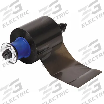 BRADY Single-Color Printer Ribbon: 2 11/32 in x 984 ft, Black, Resin - Brady Single-Color Ribbons