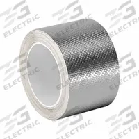 3M Conductive Electrical Tape: 2 in Wd, 6 yd Lg, 4 mil Thick, 600 V Volt Rating, Silver, Copper Foil (MPN 1345)