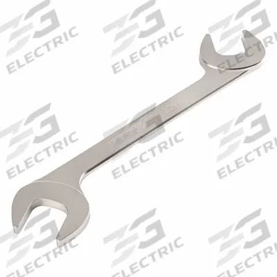 TEKTON Open End Wrench: Chromium Molybdenum Steel, Satin, 30 mm Head Size - Metric, Double End, Open End Wrenches