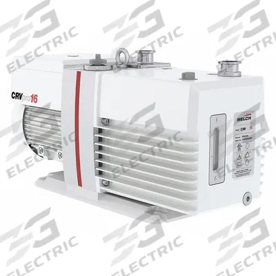 WELCH Vacuum Pump: 0.75 hp, 1 Phase, 115V AC, 12.8 cfm Free Air Displacement - Lubricated Rotary Vane Vacuum Pumps