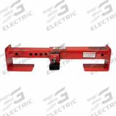 EQUIPMENT LOCK COMPANY Cargo Door Lock: 11 in Lg, 4 in Wd, 5 in Ht, 16 in Max Door Bar Dist (MPN CDLock-KA). Key specifications — Hitch Pin Style: Pin and Lock; Finish: Powder Coated; Material: Hardened Steel; Brand: EQUIPMENT LOCK COMPANY.