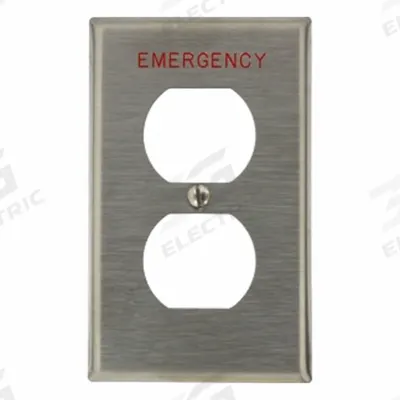 LEVITON Wall Plate: Duplex Outlet, 1 Gang - General Purpose Wall Plates