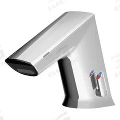 SLOAN Bathroom Sensor Faucet: BASYS, Cast Zinc, Chrome Finish, Single-Post, Hardwired, Laminar (MPN EFX300.500.0000). Key specifications — Brand: SLOAN; Includes: Battery Back Up (4) AA Alkaline Battery; Series: BASYS.
