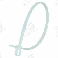 RETYZ Releasable Cable Tie: Natural, 6 in Lg, Max. 1 1/2 in Bundle Dia., 18 lb Rated, 100 PK (MPN VRT-S06NL-TA). Key specifications — Outdoor Use: No; Color: Natural; Brand: RETYZ; Pack: Large Pack.