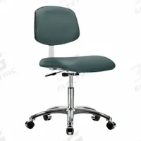 Cleanroom Chair: Vinyl, Armless, Ht Range 18 1/2 in to 23 3/4 in, 18 1/2 in Seat Wd, 17 in Seat Dp (MPN BR-CLR-VDHCH-CR-CC-8546). Key specifications — Foot Support: No; Base Material: Aluminum; Brand: APPROVED VENDOR; Product Type: Cleanroom Chair; Cleanroom Class: ISO 4; ESD-Safe: Not ESD Safe.