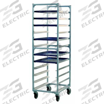 NEW AGE INDUSTRIAL Bun Pan Rack: 12 Slots, 5 in Betw Shelves, 700 lb Capac, 20 3/8 in Wd - Standard-Duty End-Loading Sheet Pan Racks