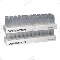 Tube Rack: 3 5/8 in Overall Wd, 1 1/8 in Overall Ht, 12 5/8 in Overall Lg, Polypropylene, White (MPN 868805). Key specifications — Material: Polypropylene; Color: White; Product Type: Vial Rack; Total Holding Capacity: (36) Positions; Brand: WHEATON.