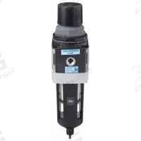 WILKERSON Filter-Regulator: B28 Series, 3/4 in NPT, 235 cfm, 5 micron, 0 psi to 125 psi, Aluminum (MPN B28-06-FK00B). Key specifications — attr109419: WILKERSON; attr109429: Aluminum; attr109463: No; attr109467: Nitrile; attr109468: B28.