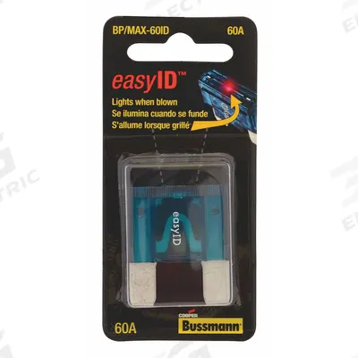 BUSSMANN Automotive Fuse: MAX Series, Fast-Acting, 60 A, 32 V DC - Fast-Acting Fuses