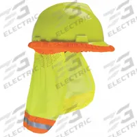 MSA Neck Shade: Yellow, Nylon, Elastic Brim Band, For MSA Brand Caps and Hat (MPN 10098032). Key specifications — Head Protection Color: Yellow; Material: Nylon; Sun Shade Mounting: Elastic Brim Band; For Use With: MSA Brand Caps and Hat; Brand: MSA.