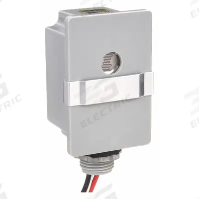 Dayton Photocontrol: Thread Stem Photocell Mounting, 1/2 in Stem Dia, SPST - Fixed Stem-Mounted Photocells