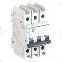 SCHNEIDER ELECTRIC IEC Miniature Circuit Breaker: 6 A Amps, 14kA at 120/240V AC, Screw Clamp, D (MPN M9F43306). Key specifications — DC Voltage Rating: Not Rated; Max. AIR Rating: 14kA at 120/240V AC; Terminal Connection: Screw Clamp; Brand: SCHNEIDER.