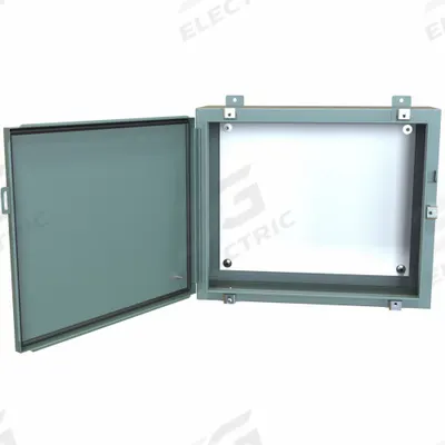 HAMMOND Electrical Enclosure: Steel, 20 in x 24 in x 8 in, NEMA 12/13/3R/4, w/Panel - Steel Washdown Enclosures