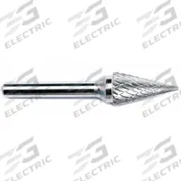 APPROVED VENDOR Carbide Bur: Ball-Nosed Cone, SL-4, Double Cut, 1/2" x 1 1/8" Head, 1/4" Shank (MPN 19D921). Key specifications — Trade Number: SL-4; Brand: APPROVED VENDOR.