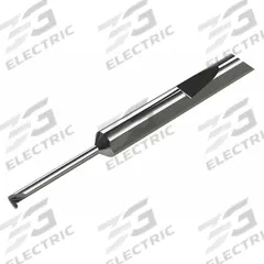 MICRO 100 Grooving Tool: 0.1875 in Shank Dia., Right Hand, 1.500 in Overall Lg (MPN QMFR-015-500-080X)