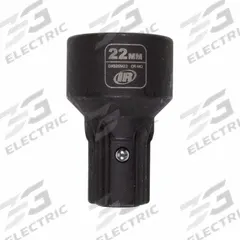 INGERSOLL RAND Impact Socket: Metric, 22 mm Socket Size, 6-Point, Std, 1 9/16 in Overall Lg (MPN DXS2SM22). Key specifications — attr1215501: INGERSOLL RAND; attr1215515: Manganese Phosphate; attr1215518: 22 mm.