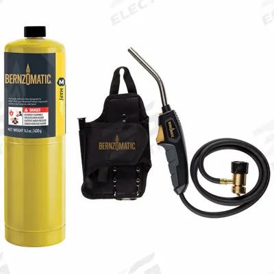 BERNZOMATIC Torch Kit: Swirl Flame, Instant On-Off - High Output Extended Reach Hose Torches