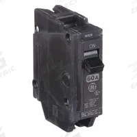 GE Miniature Circuit Breaker: THQL, 60 A, 120/240V AC, Single Phase, 10kA at 120/240V AC, Std (MPN THQL1160). Key specifications — Amps: 60 A; AC Voltage Rating: 120/240V AC; Phase: Single; Max. AIR Rating: 10kA at 120/240V AC; For Use With: Power Mark Gold Load Centers and AQ Lighting Panels.