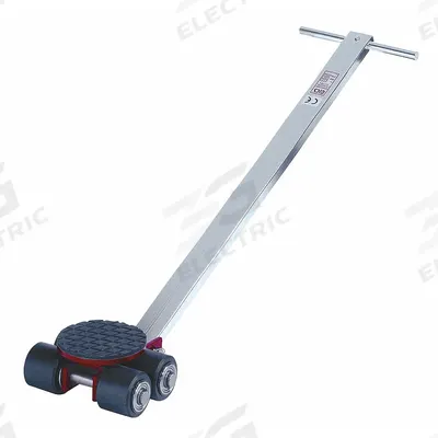GKS-PERFEKT Machine Roller: 6,600 lb, 4 3/8 in Deck Ht, 6 3/4 in L x 6 3/4 in W, (4) Rollers - Front- & Rear-Support Machine Rollers