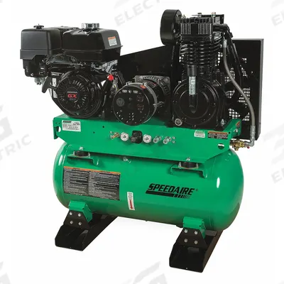 SPEEDAIRE Stationary Air Compressor/Generator: 2 Stage, 13 hp Engine, Honda, 15.7 cfm - Combination Air Compressors & Generators