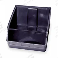 QUANTUM STORAGE SYSTEMS Shelf Bin: 29 in Overall Lg, 18 3/8 in x 11 7/8 in, Black, Stacking Capable (MPN QMS743BR). Key specifications — Brand: QUANTUM STORAGE SYSTEMS; % Recycled Content: 100%; Manufacturer Part Number: QMS743BR; Includes Dividers: Dividers Not Included; Electrostatic Discharge: Not Electrostatic Discharge Conductive.