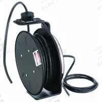 KH INDUSTRIES Extension Cord Reel: Constant Tension or Ratchet Lock, 50 ft Cord Lg, 12 AWG, SJOW (MPN RTBB3LB-WW-J12K). Key specifications — Retractable Cord Ending NEMA Configuration: Bare Wire; Voltage: 300V AC; Brand: KH INDUSTRIES.