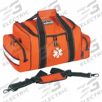 ERGODYNE Duffel Bag: 19 in L x 12 in W x 8 1/2 in D, Polyester, Orange, 11-20 in/21-30 in, 0-10 in (MPN GB5215). Key specifications — Color: Orange; Closure Type: Zipper; Features: Padded Shoulder Strap; Brand: ERGODYNE.