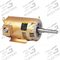 BALDOR General Purpose Motor: Rigid Base Mount, Totally Enclosed Fan Cooled, 2 hp, 230V AC/460V AC (MPN EJMM3555T). Key specifications — Brand: BALDOR; Nameplate Voltage @ 60 Hz: 230V AC; Full Load Current @ 60 Hz: 2.5/5/5.3 A; Nameplate RPM @ 60 Hz: 3,490 RPM; Motor Enclosure: TEFC.