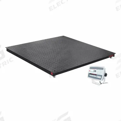OHAUS Floor Scale: 2,500 lb Wt Capacity - Imperial, 0.5 lb/0.2 kg Readability - Floor Scales