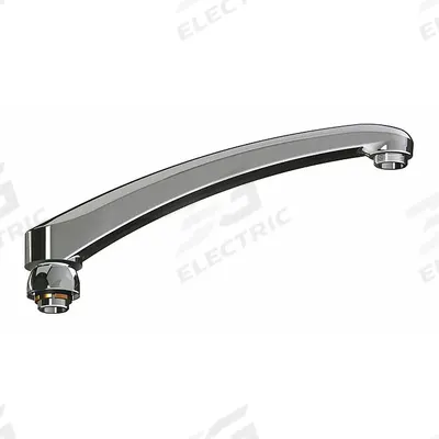 CHICAGO FAUCETS Spout: Spout, Arc, Swivel Spout, Brass, Polished Chrome, Laminar - Arc Faucet Spouts