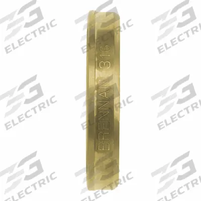BRENNAN INDUSTRIES Compression Fitting Ferrule: 3/4 in OD Size, Compression - Clean & Bagged Double-Ferrule Brass Compression Fittings