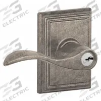 SCHLAGE Door Lockset: Office Lever Locksets, Nickel (MPN F51A ACC 621 ADD). Key specifications — attr1024149: Not Ligature-Resistant; attr1011488: SCHLAGE; attr1024446: F81; attr1011524: No Message; attr1011506: Addison; attr1011485: No; attr1059461: Nickel-Plated, Blackened, Relieved, Clear Coated : Brass.