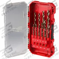 MILWAUKEE Jobber Length Drill Bit Set: 15 Pc, 1/16" to 3/8", 135° Point, Cobalt, 3-Flats Shank (MPN 48-89-2370). Key specifications — attr1236168: PACKOUT™ Case.