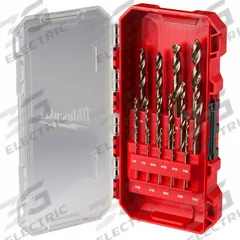 MILWAUKEE Jobber Length Drill Bit Set: 15 Pc, 1/16" to 3/8", 135° Point, Cobalt, 3-Flats Shank (MPN 48-89-2370). Key specifications — attr1236168: PACKOUT™ Case.