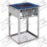 LAKESIDE Tray Dispenser Cart: 150 Trays, 28 1/4 in Overall Ht, 23 1/4 in Overall Lg, NSF Certified (MPN 976). Key specifications — Manufacturer Part Number: 976; NSF Certified: Yes; Caster Type: No Casters; Enclosed/Open/Partially Enclosed: Open; Material: Stainless Steel; Color: Silver; Product Type: Tray Dispenser Cart; Brand: LAKESIDE.