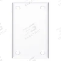 CORTECH Wall Plate: Blank, 1 Gang, White, Jumbo Size (MPN TPBB). Key specifications — Brand: CORTECH; Material: Polycarbonate/Nylon.