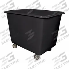 ROYAL BASKET TRUCKS Cube Truck: 22.4 cu ft, 800 lb, 46 in L x 34 in W x 35 1/2 in H, (4) Swivel, Std (MPN G18-BKX-PGA-4UNN). Key specifications — Manufacturer Part Number: G18-BKX-PGA-4UNN; Brand: ROYAL BASKET TRUCKS; Caster/Wheel Configuration: (4) Swivel; Color: Black.