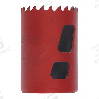 MORSE Hole Saw: 1 3/8 in Saw Dia., 5/6 Teeth per Inch, 1 7/8 in Max. Cutting Dp - Multi-Material-Cutting Hole Saws without Arbor