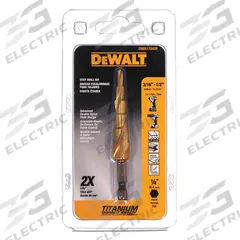 DEWALT Step Drill Bit: 3/16" to 1/2", TiN-Coated HSS, Impact Rated, Quick-Change Hex Shank (MPN DWA1784IR). Key specifications — attr1234936: Impact Rated.