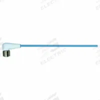 Cordset: M12 Female Right Angle X Bare Wire, 8 Pins, Pastel Blue, TPE-S, 5 m Cable Lg (MPN 7024-17061-3120500). Key specifications — Cable Jacket Color: Pastel Blue; End 1 Gender: Female; End 1 Mounting Orientation: Right Angle; End 2 Connection Type: Bare Wire; IP Rating: IP69K; Brand: MURRELEKTRONIK; Wire Size: 24 AWG; Cable Jacket Material: TPE-S.
