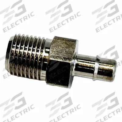 MEM-CO Mini Barb Fitting: 1/8 in Pipe x 1/2 in ID Size, MNPT x Tube, Brass - Standard Brass Barbed Tube Fittings