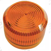 EATON Pilot Light Lens: 30 mm Panel Mounting Hole Dia, Amber, Fresnel, Incandescent/LED, 10250T (MPN 10250TC19N). Key specifications — Brand: EATON; Compatible with Series: 10250T; Lens Material: Plastic.