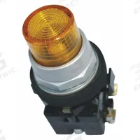 EATON Illuminated Push Button: Illuminated, Extended Profile, Metallic, 30 mm, 2NO/2NC (MPN HT8GBYF1Q1F3). Key specifications — Brand: EATON; Action: Momentary; Series: HT800; Push Button Material Type: Metallic.