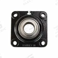 TIMKEN Flange Mount Bearing: Radial Ball, 2 15/16 in Bore, Cast Iron, Set Screws, 7 3/4 in Lg, 52100 (MPN YCJM 2-15/16). Key specifications — Bore Type: Cylindrical; Brand: TIMKEN; Lubricant Material: NLGI 2 Lithium Complex Grease; Mounting Bolt Size: 3/4 in; Split Housing: Not Split; System of Measurement: Inch.